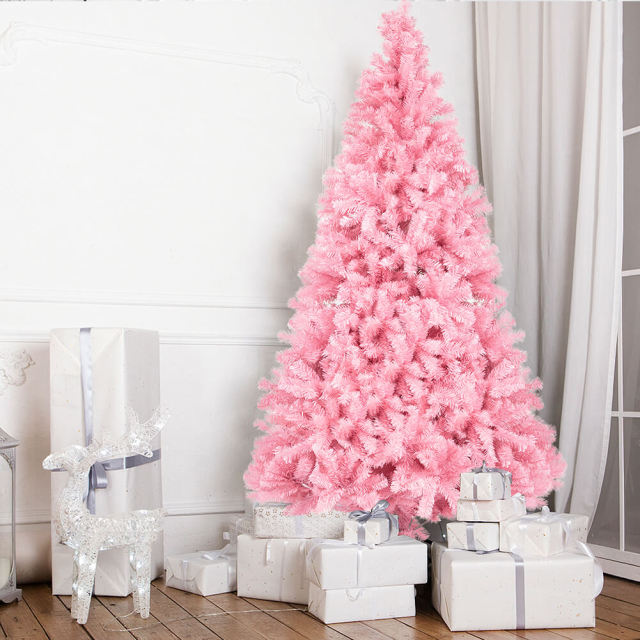 1800 Branch Tips Christmas Tree for Home Decoration 7 Ft Folding Artificial Christmas Tree for Xmas Party Decoration