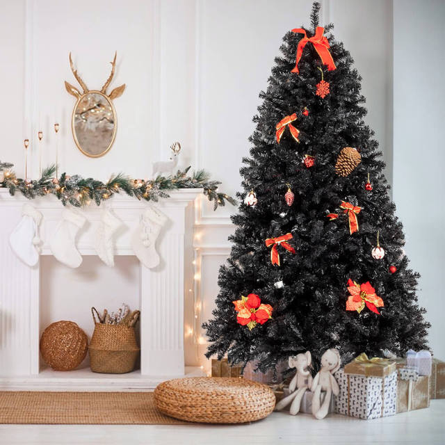 1800 Branch Tips Christmas Tree for Home Decoration 7 Ft Folding Artificial Christmas Tree for Xmas Party Decoration