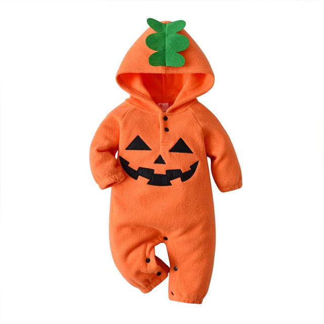 Baby Boys Girls Warm Halloween Romper Long Sleeve Bat Cosplay Jumpsuit