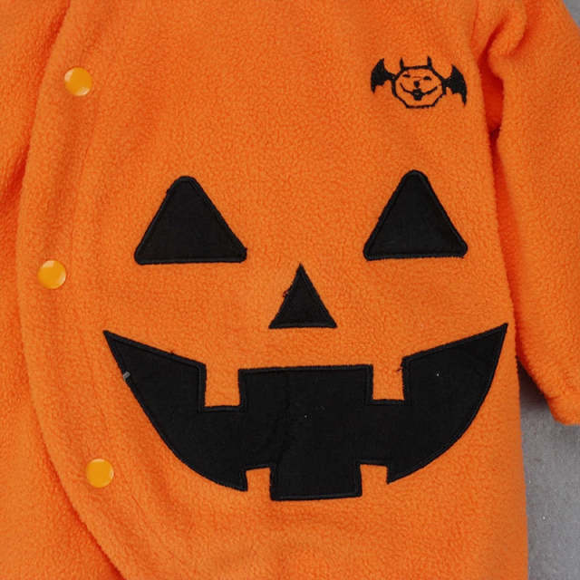 Baby Boys Girls Warm Halloween Romper Long Sleeve Bat Cosplay Jumpsuit