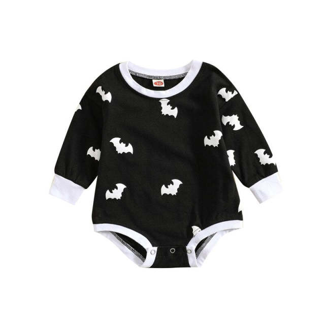 Halloween Infant Long Sleeve Romper Baby Girls Boys Pumpkin Jumpsuits