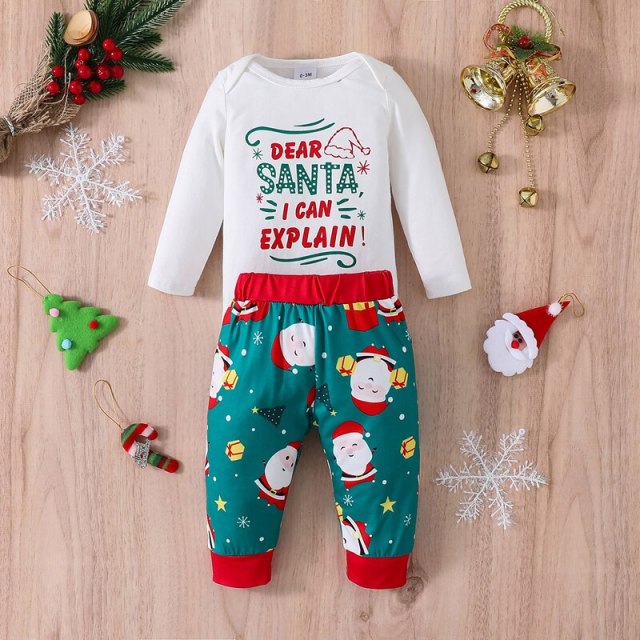 Infant Baby Christmas Clothes Lovely Sets Cotton Soft and Comfort for Kids