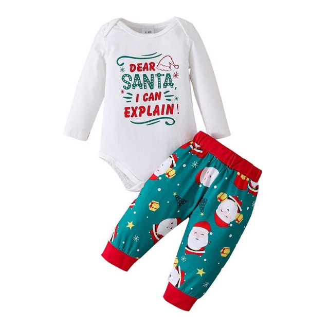 Infant Baby Christmas Clothes Lovely Sets Cotton Soft and Comfort for Kids