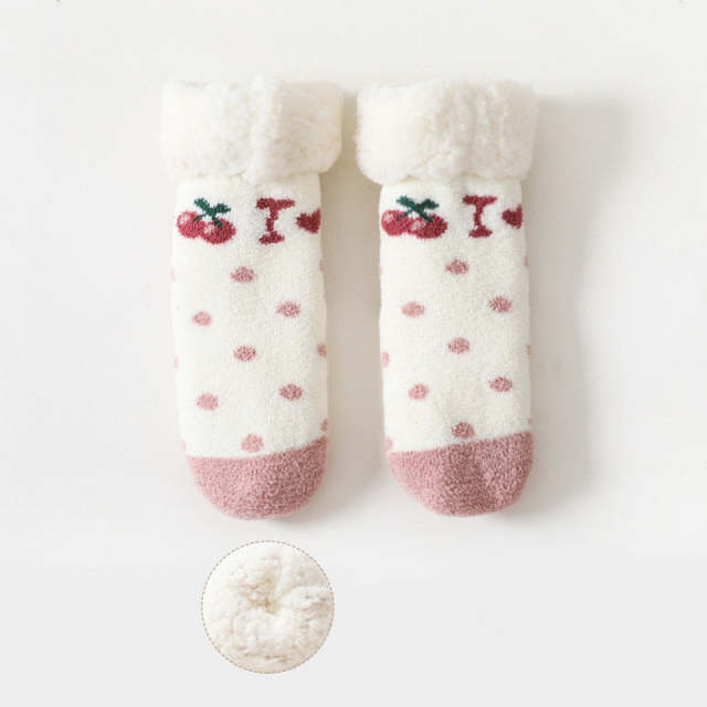 Winter Thicken Baby Christmas Socks Cotton Warm Floor Kids Sock Non-Slip