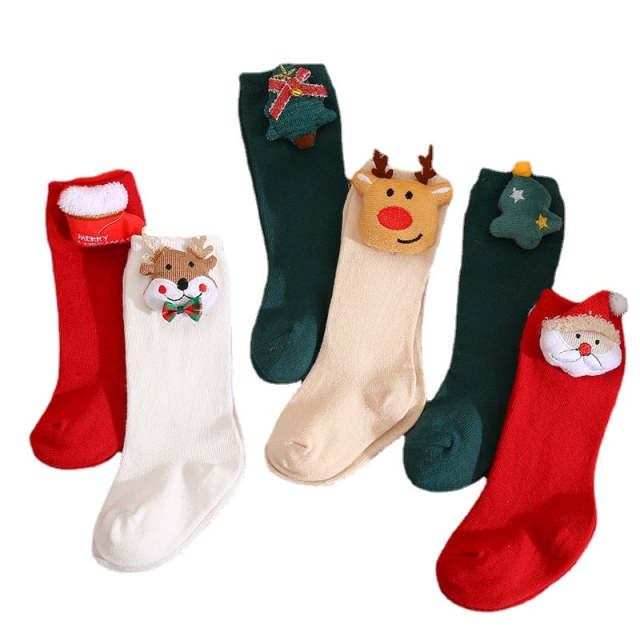 Socks Baby Accessories Girl Boy Christmas Animal Decor Cotton Long Socks