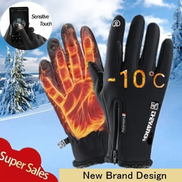 Best Sellers Winter Gloves Waterproof Thermal Touchscreen Thermal Windproof Thermal Gloves For Winter Snow Cold Weather