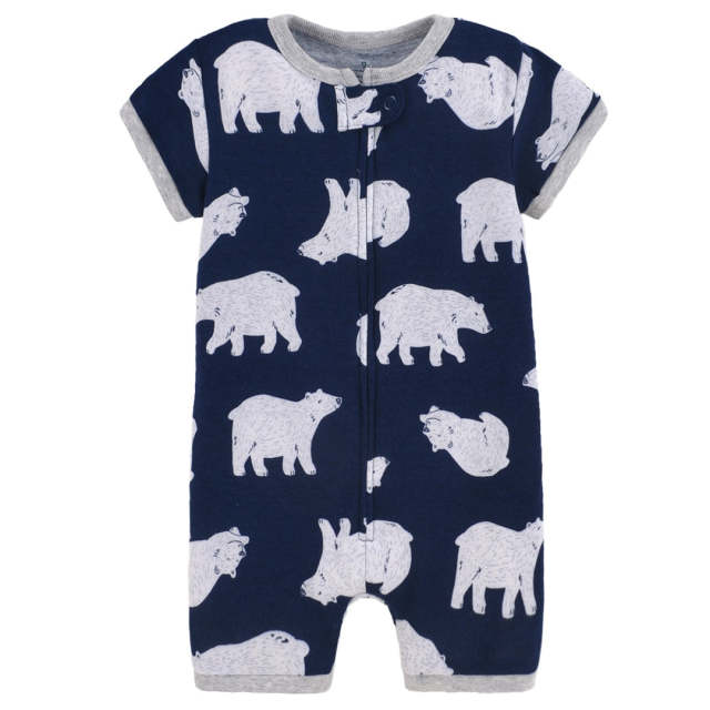 Baby Boys Girls Summer Romper 0-24M Newborn Cotton Short Sleeve Clothes