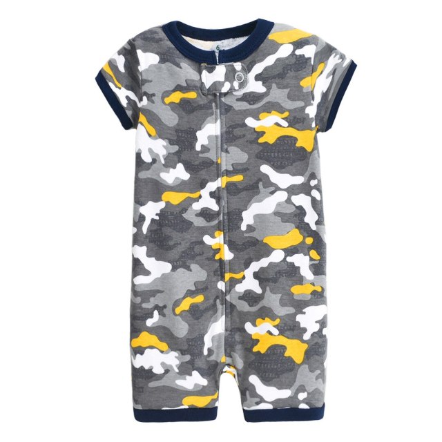 Baby Boys Girls Summer Romper 0-24M Newborn Cotton Short Sleeve Clothes