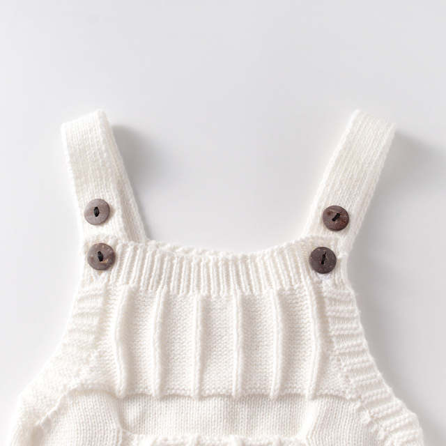 Baby Knitted Rompers Newborn Boys Girls Sleeveless Jumpsuit Clothes