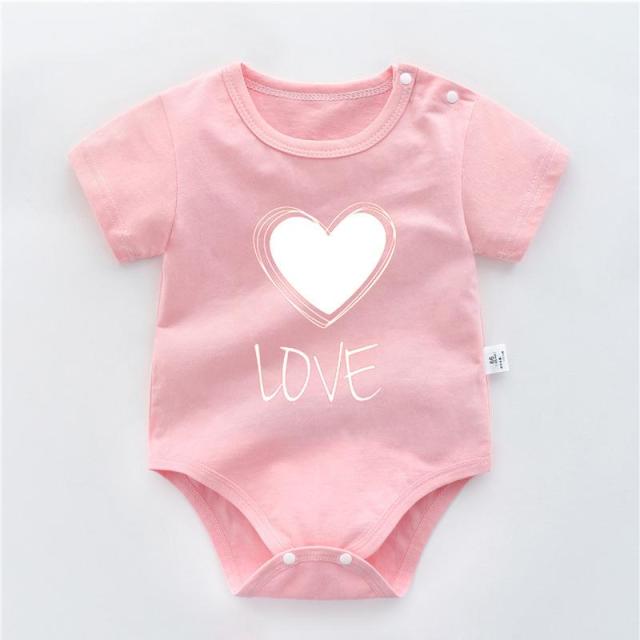 Baby Girl Summer Bodysuit Cartoon Baby Clothing 0-3Y Baby Pajamas