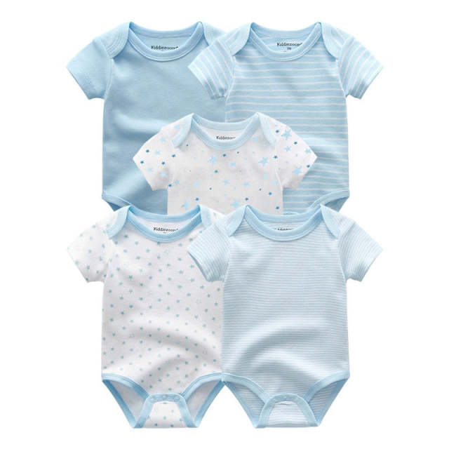 Unisex NewBorn Bodysuits 5 Pces Baby Boy Girl Clothes Summer Clothes Set