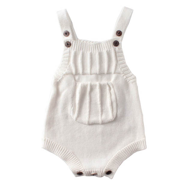 Baby Knitted Rompers Newborn Boys Girls Sleeveless Jumpsuit Clothes