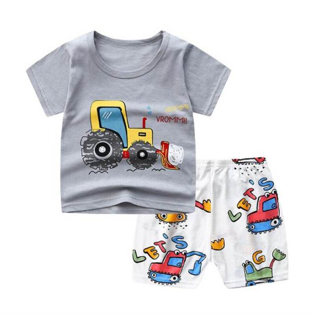 Baby Boy Summer Clothing Sets Infant Cotton T-shirt+Pants Outfits  Clothes