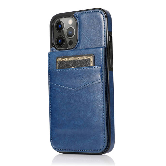 iPhone 14 Case Wallet with Credit Card Holder, PU Leather Magnetic Clasp Kickstand Protective Cover for Apple