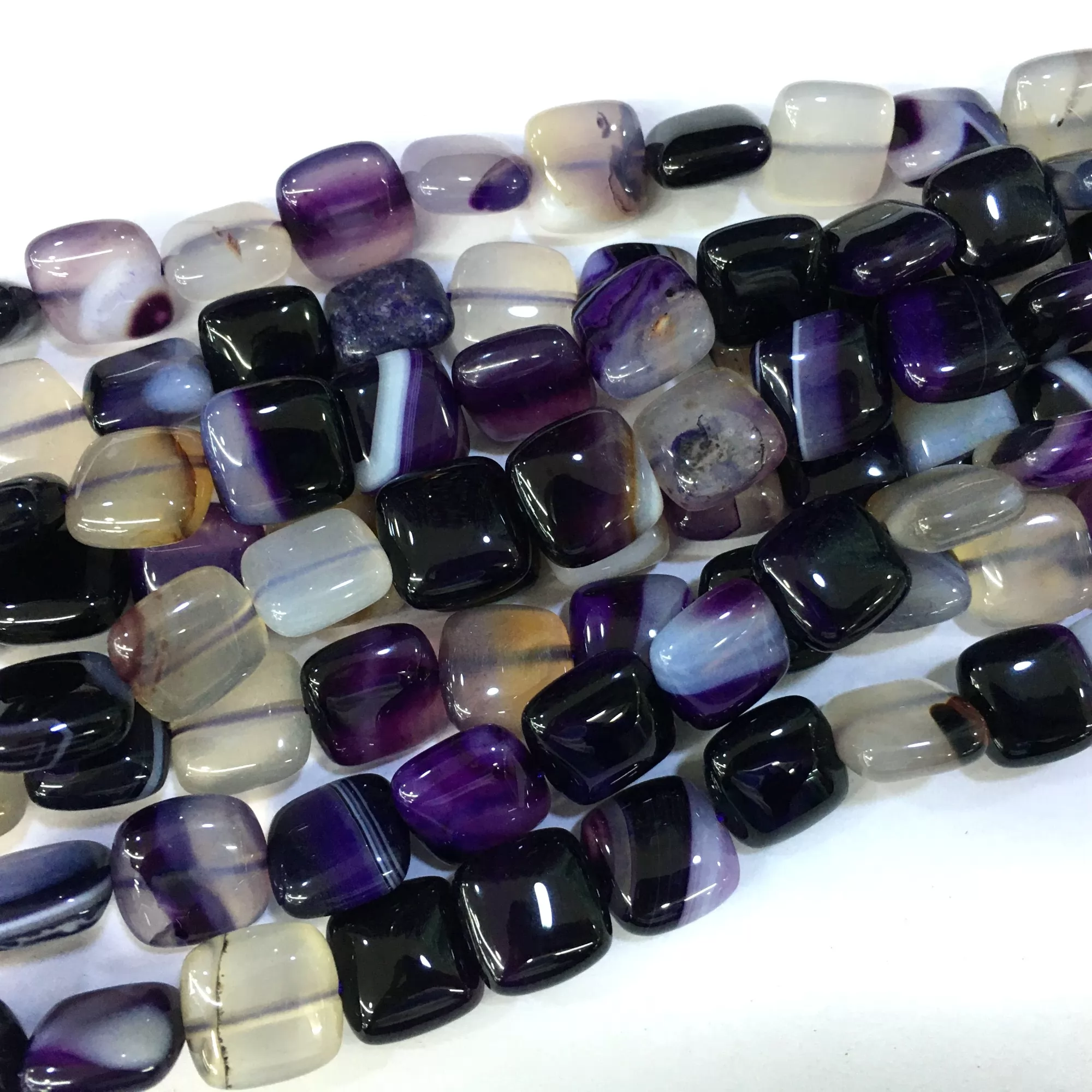 Purple Banded Agate, Square, Approx 380mm
