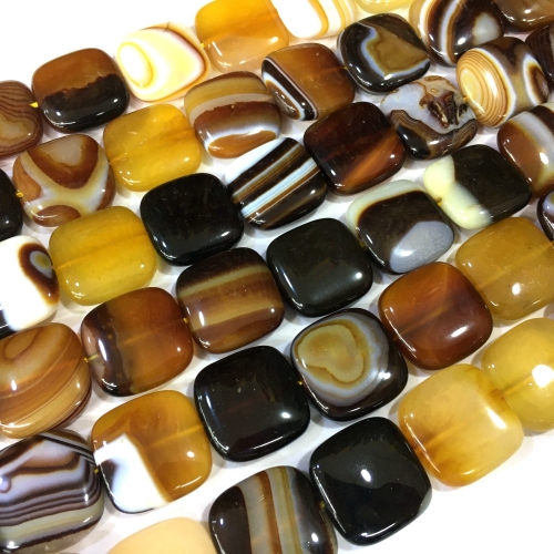 Brown Banded Agate, Square, Approx 380mm