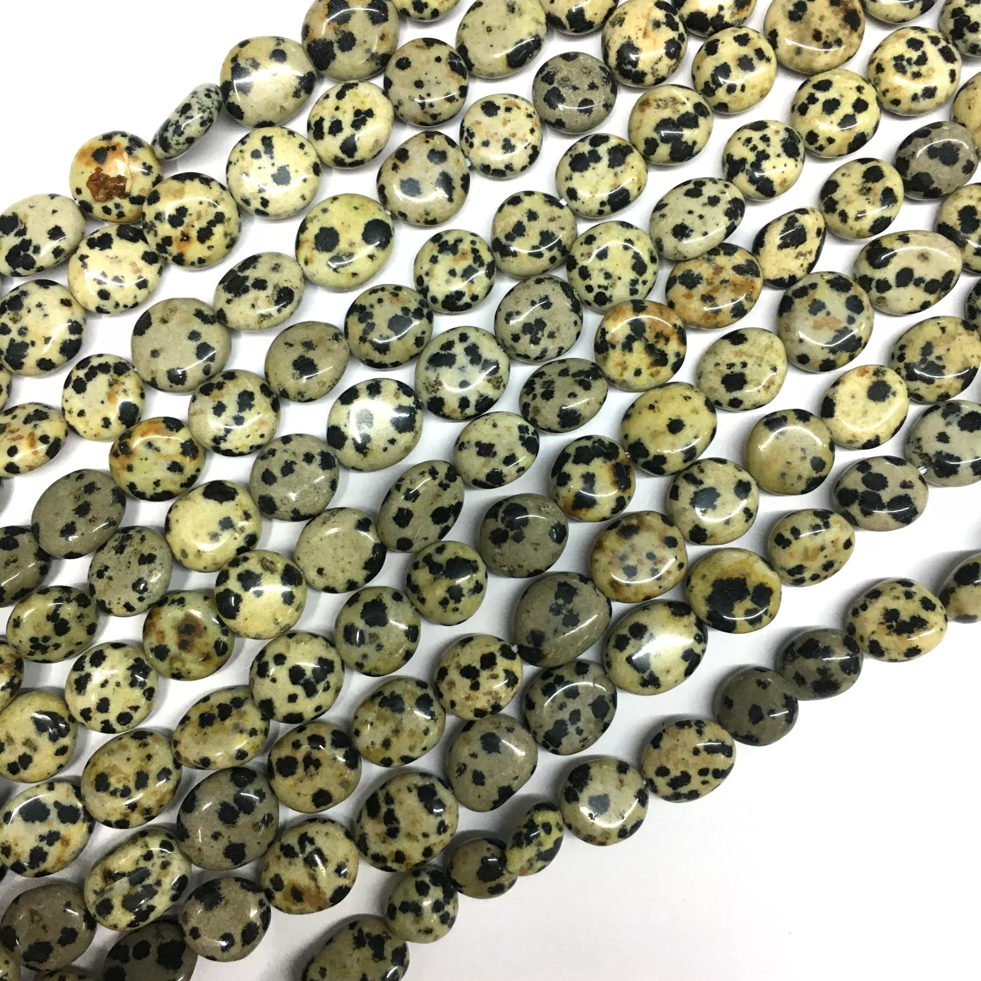 Dalmation Jasper, Pebble Nuggets, 8-10mm, Approx 380mm