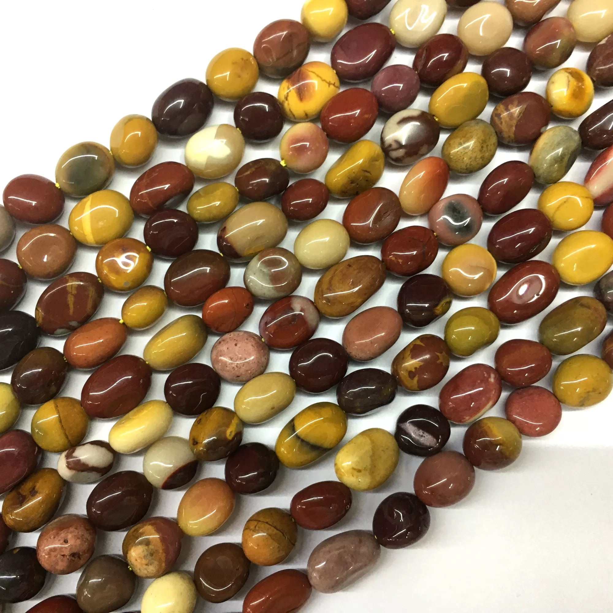 Mookaite, Pebble Nuggets, 6-8mm, 8-10mm, Approx 380mm