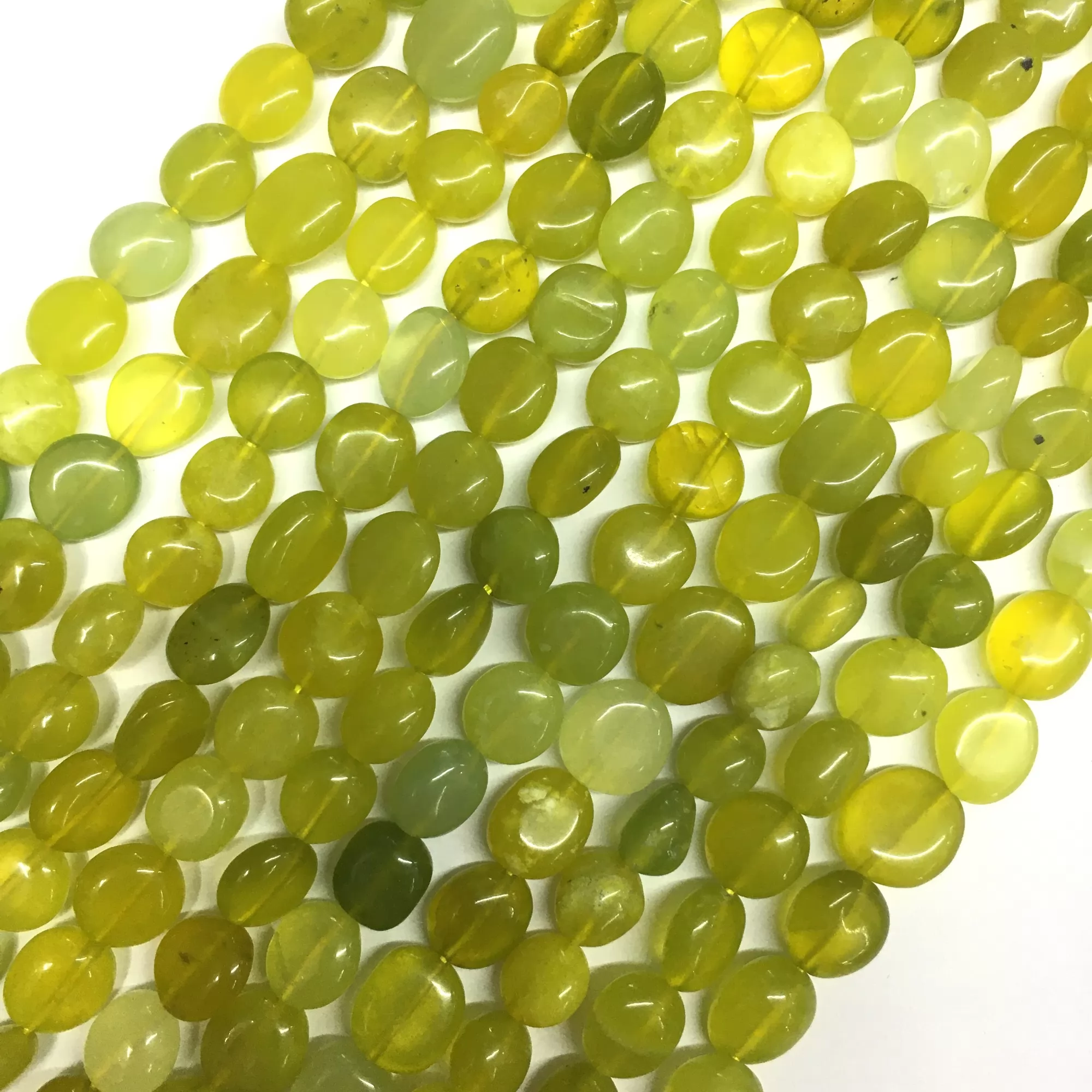 Lemon Jade, Pebble Nuggets, 6-8mm, 8-10mm, Approx 380mm