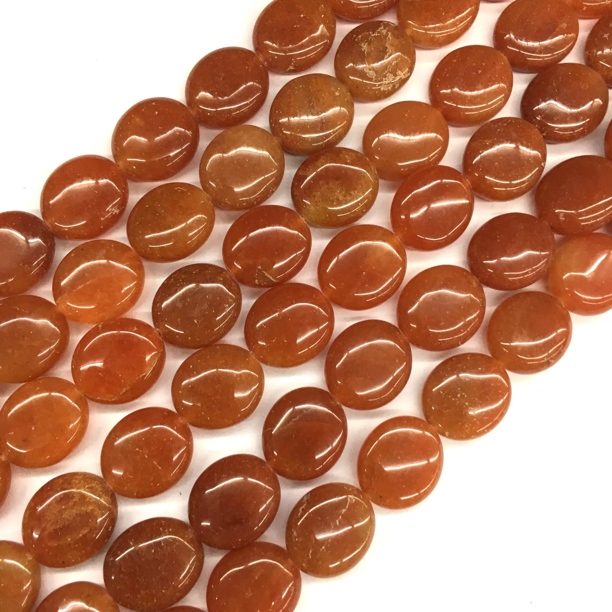 Red Agate, Puff Oval,12x14mm,14x16mm, Approx 380mm