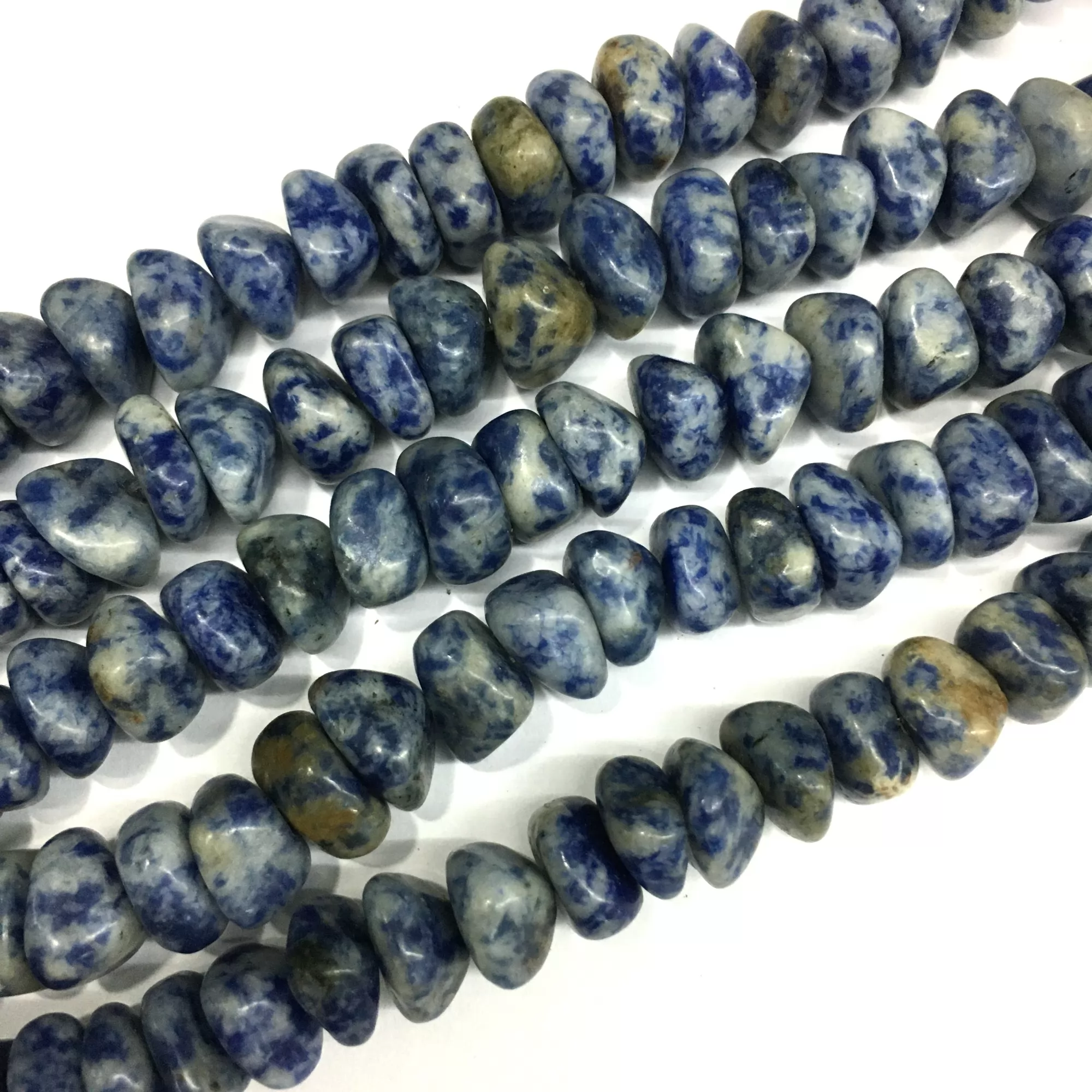 Denim Lapis, Side Drilled Nuggets, 9-13mm, Approx 380mm