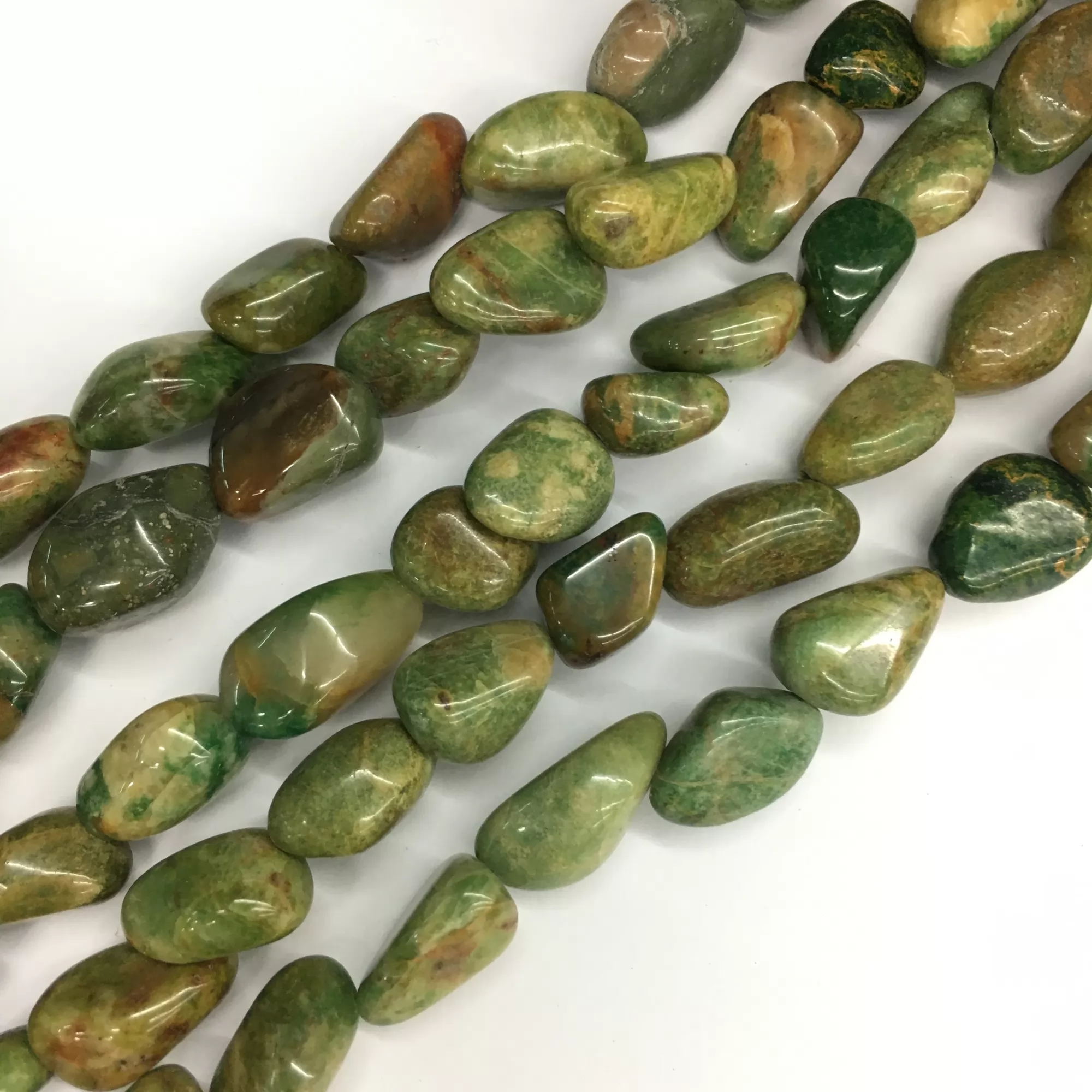 African Jade, Nuggets,12-16mm, Approx 380mm