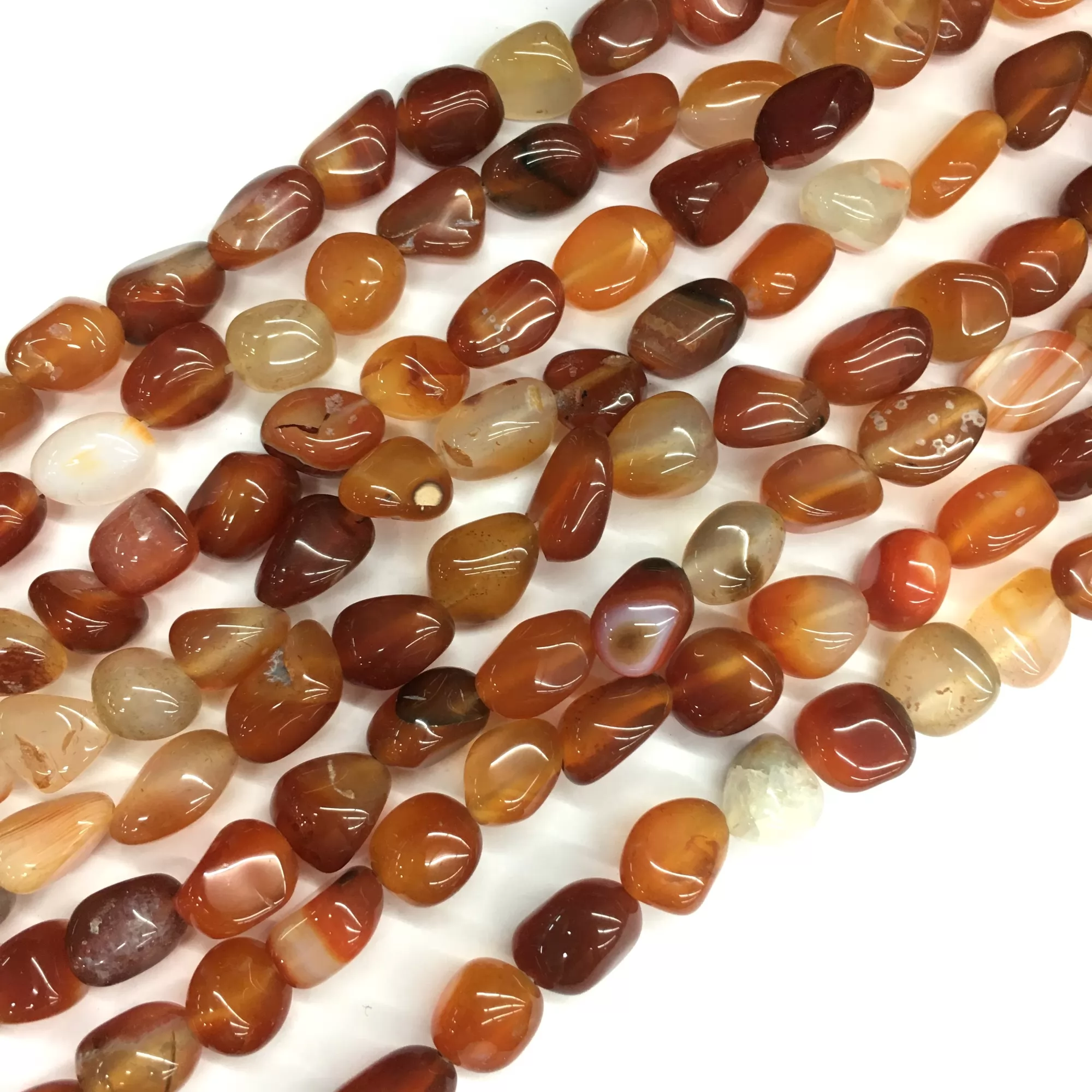 Carnelian, Nuggets,12-16mm, Approx 380mm