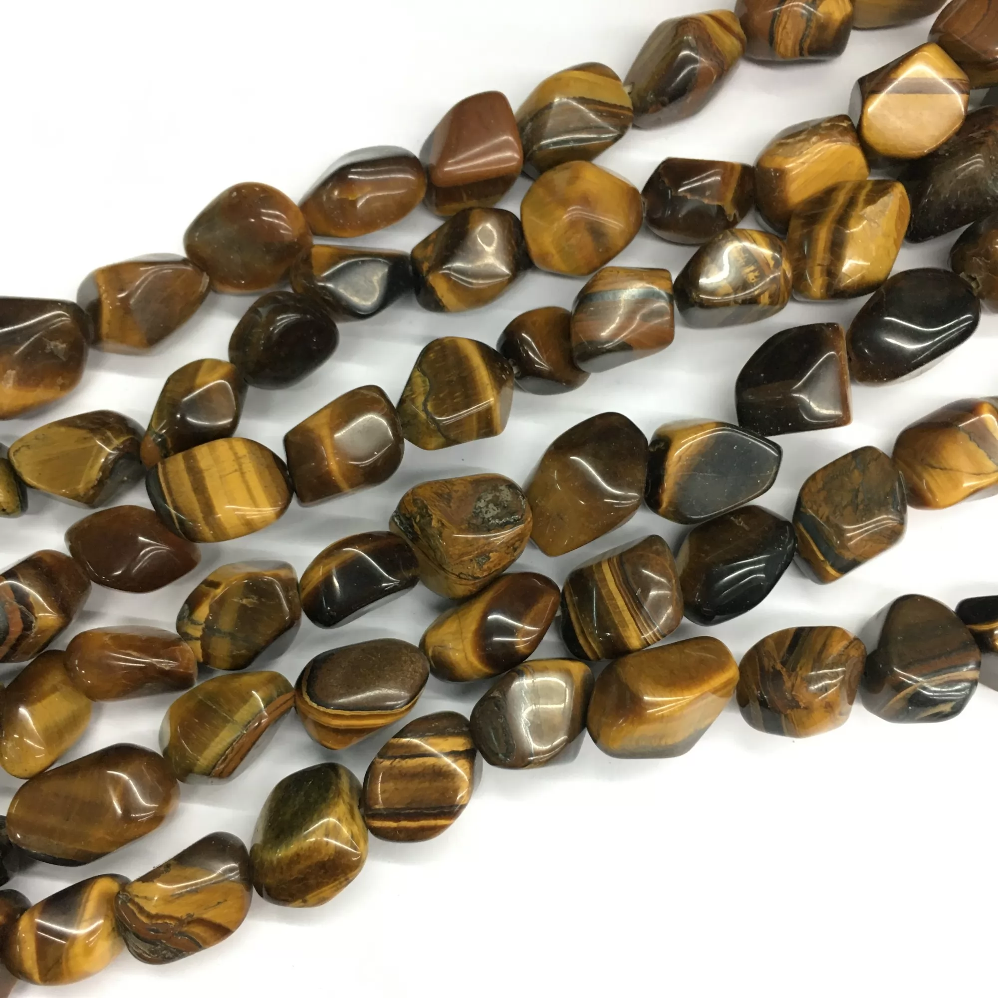 Tiger Eye, Nuggets,12-16mm, Approx 380mm