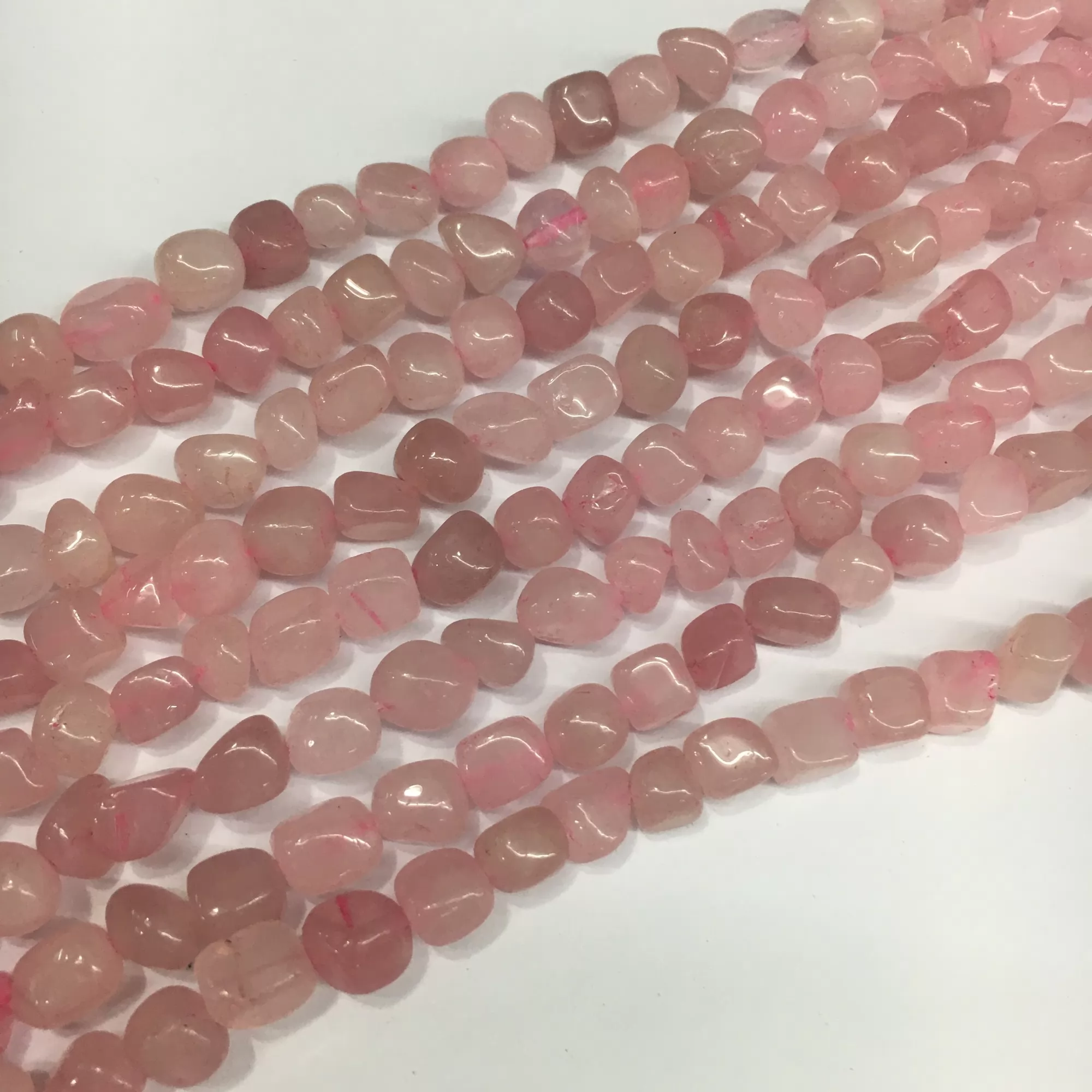 Rose Quartz, Nuggets, 9-13mm, Approx 380mm