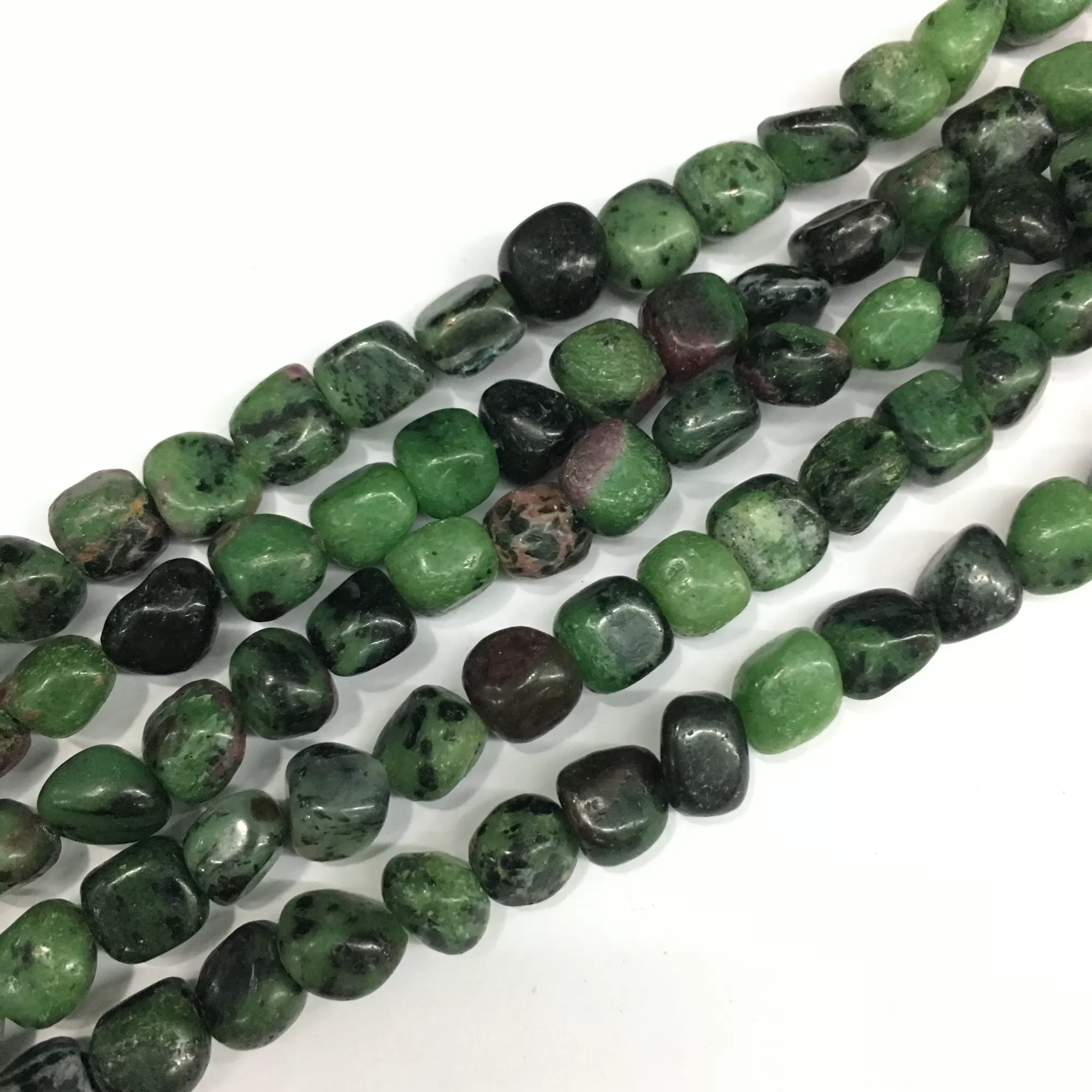 Ruby Zoisite, Nuggets, 9-13mm, Approx 380mm