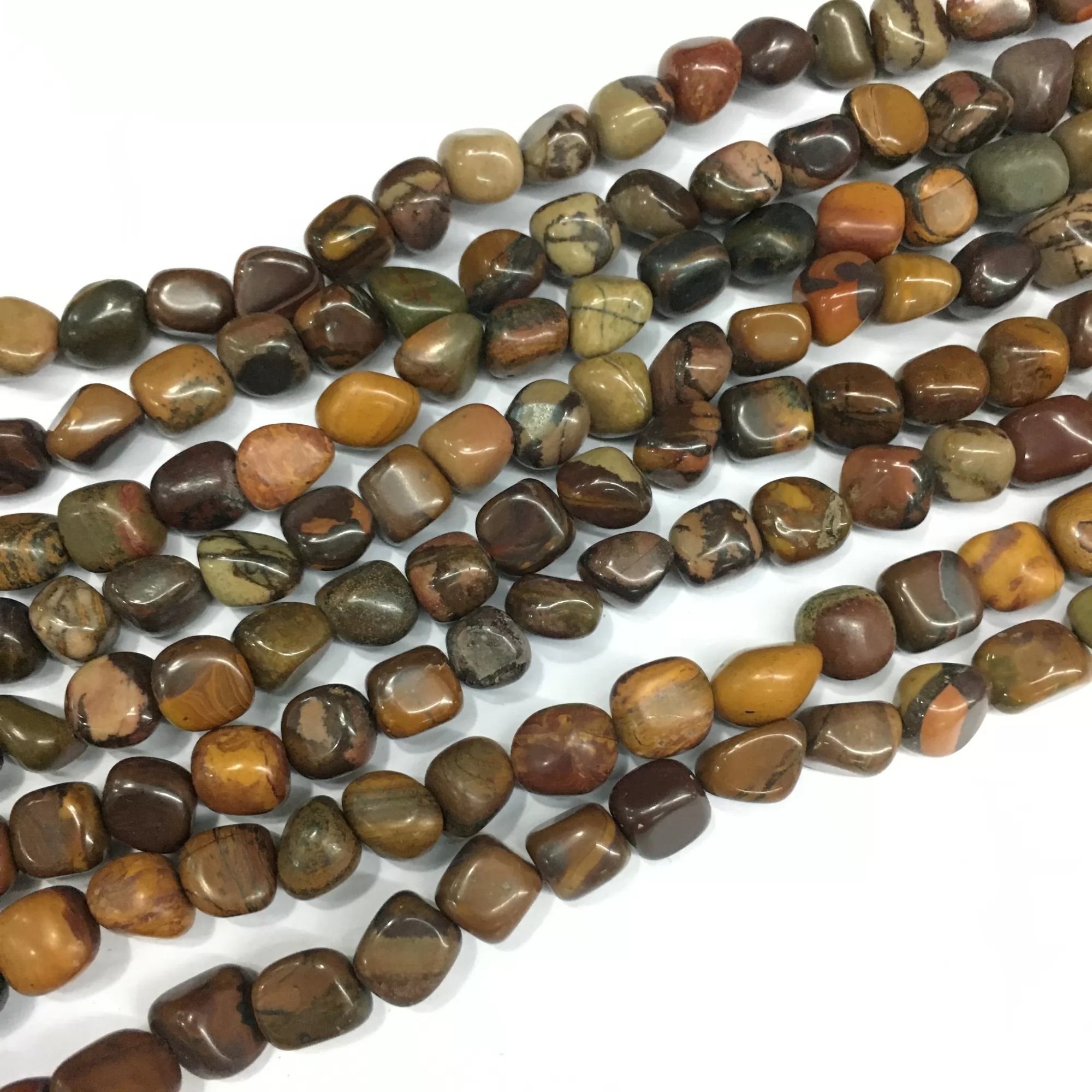 Yellow Iron Tiger Eye, Nuggets, 7-9mm, Approx 380mm