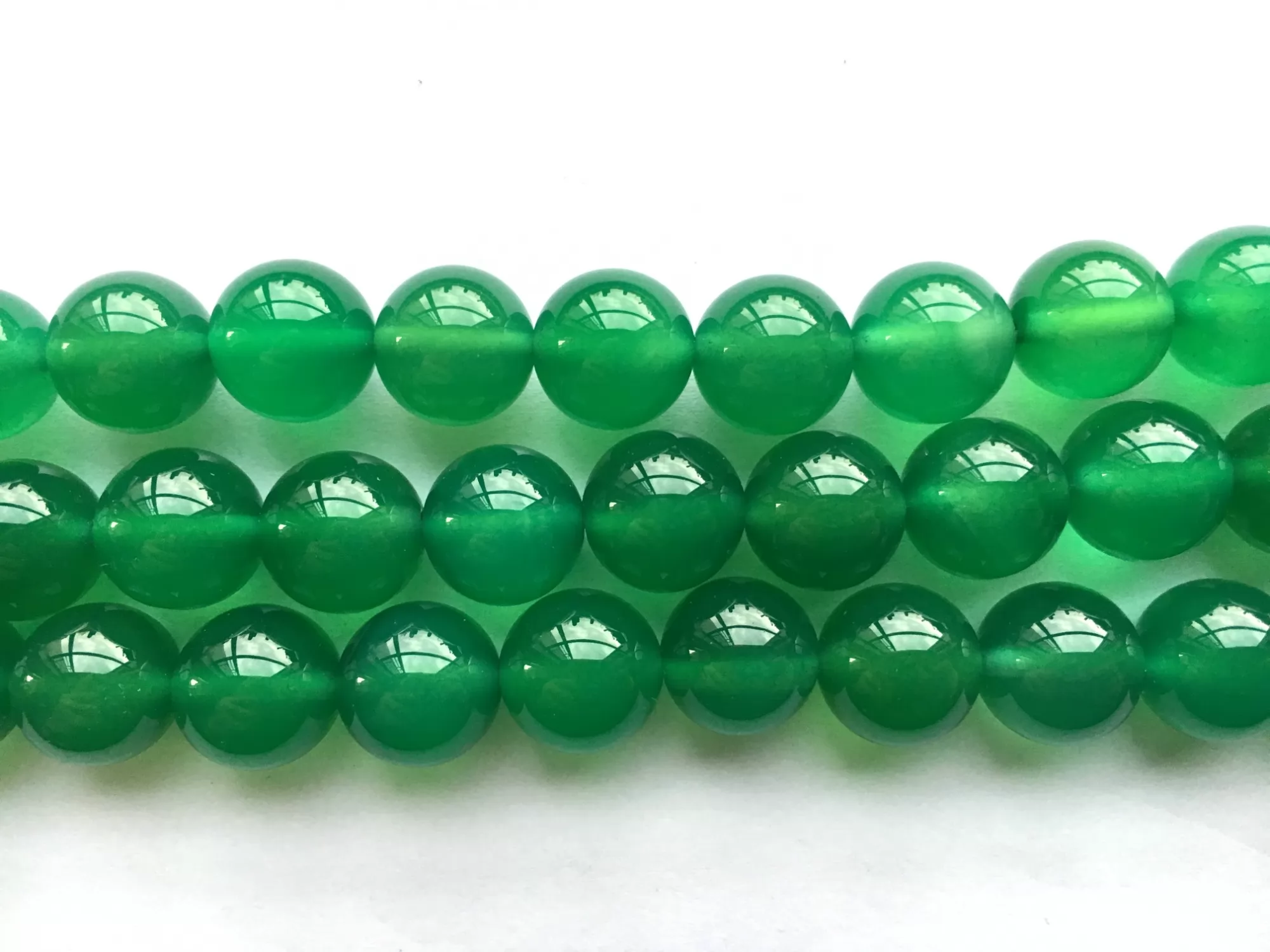 Green Agate, Plain Round, Approx 4mm-12mm, Approx 380mm