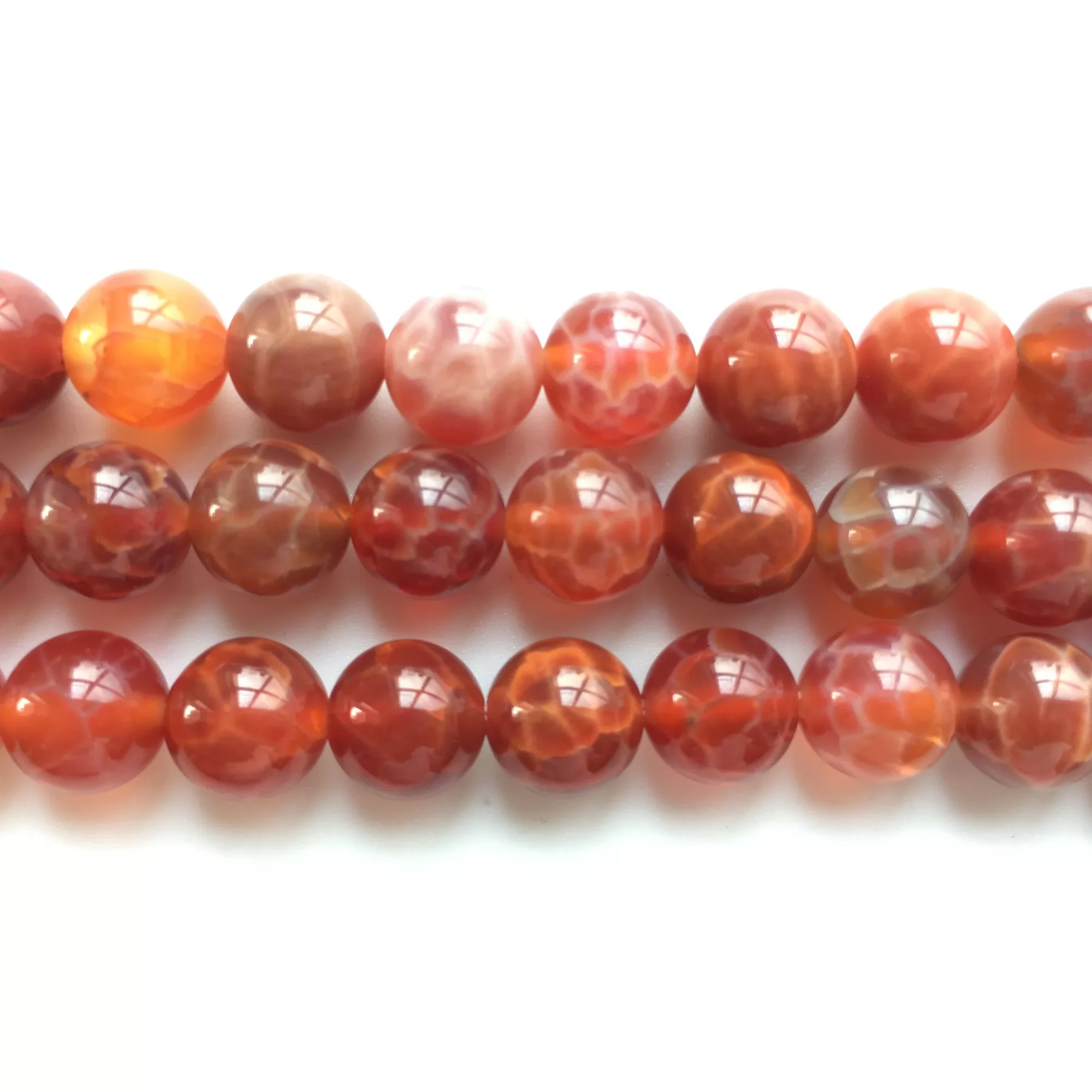 Fire Agate, Plain Round, Approx 4mm-12mm, Approx 380mm