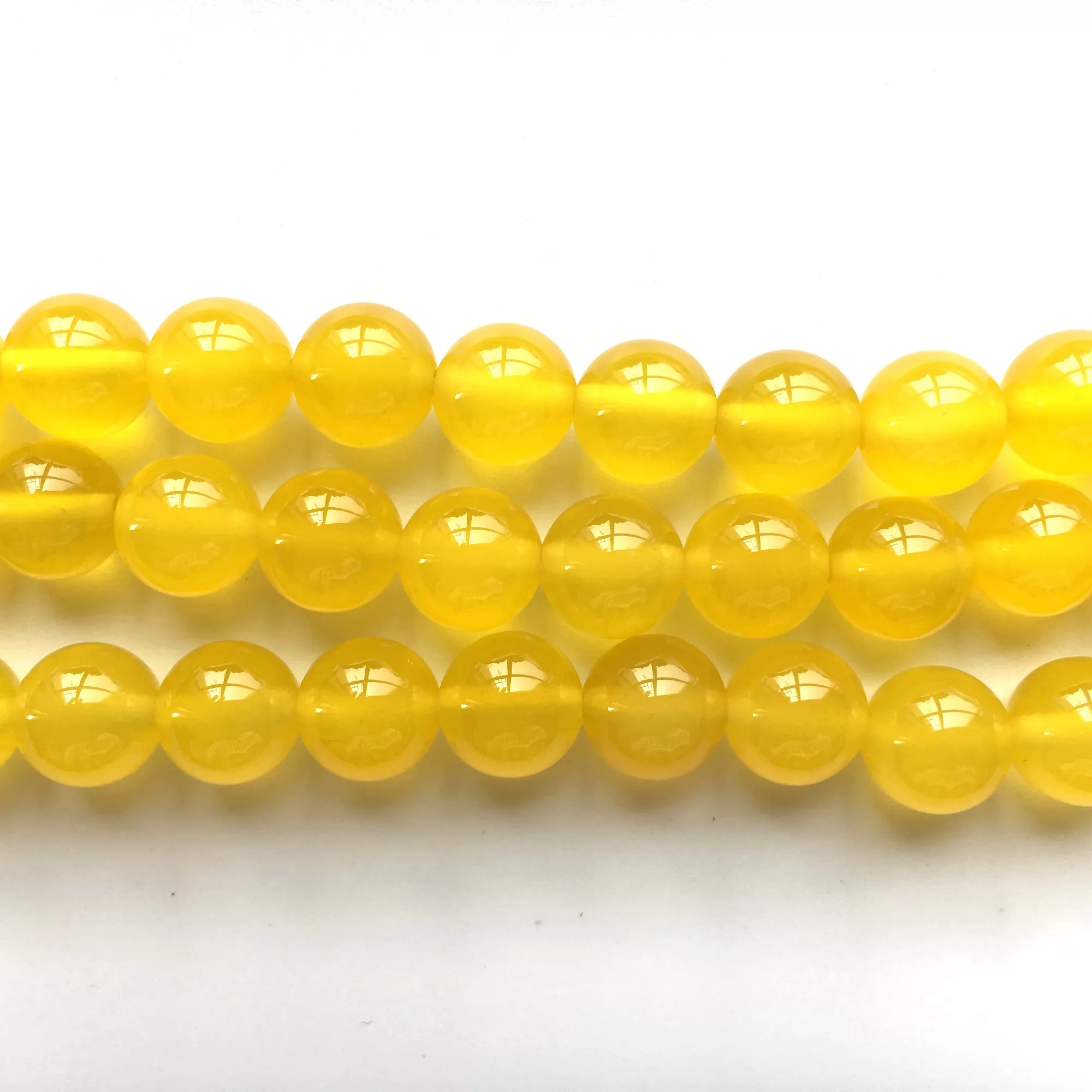 Yellow Agate, Plain Round, Approx 4mm-12mm, Approx 380mm