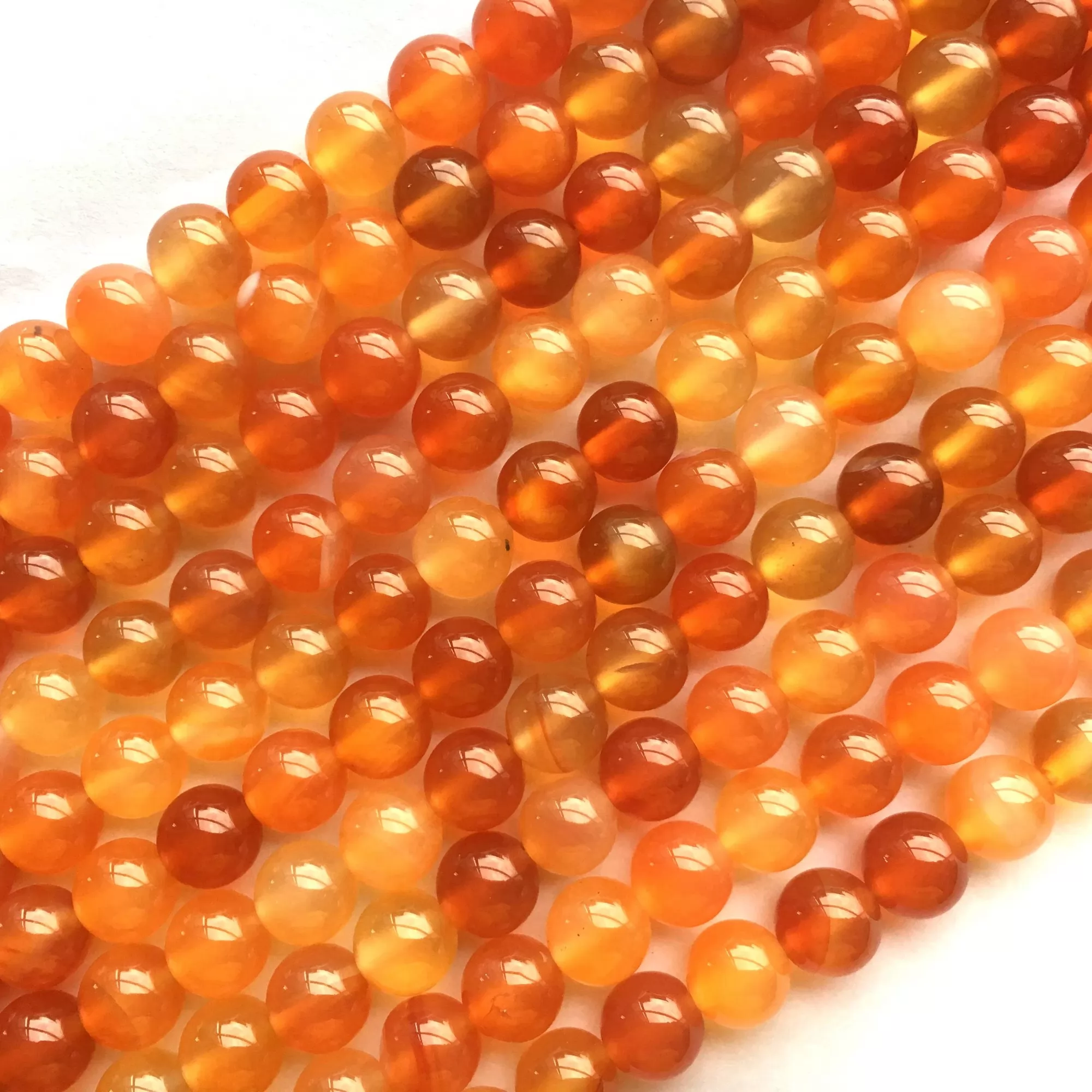 Carnelian, Plain Round, Approx 4mm-12mm, Approx 380mm