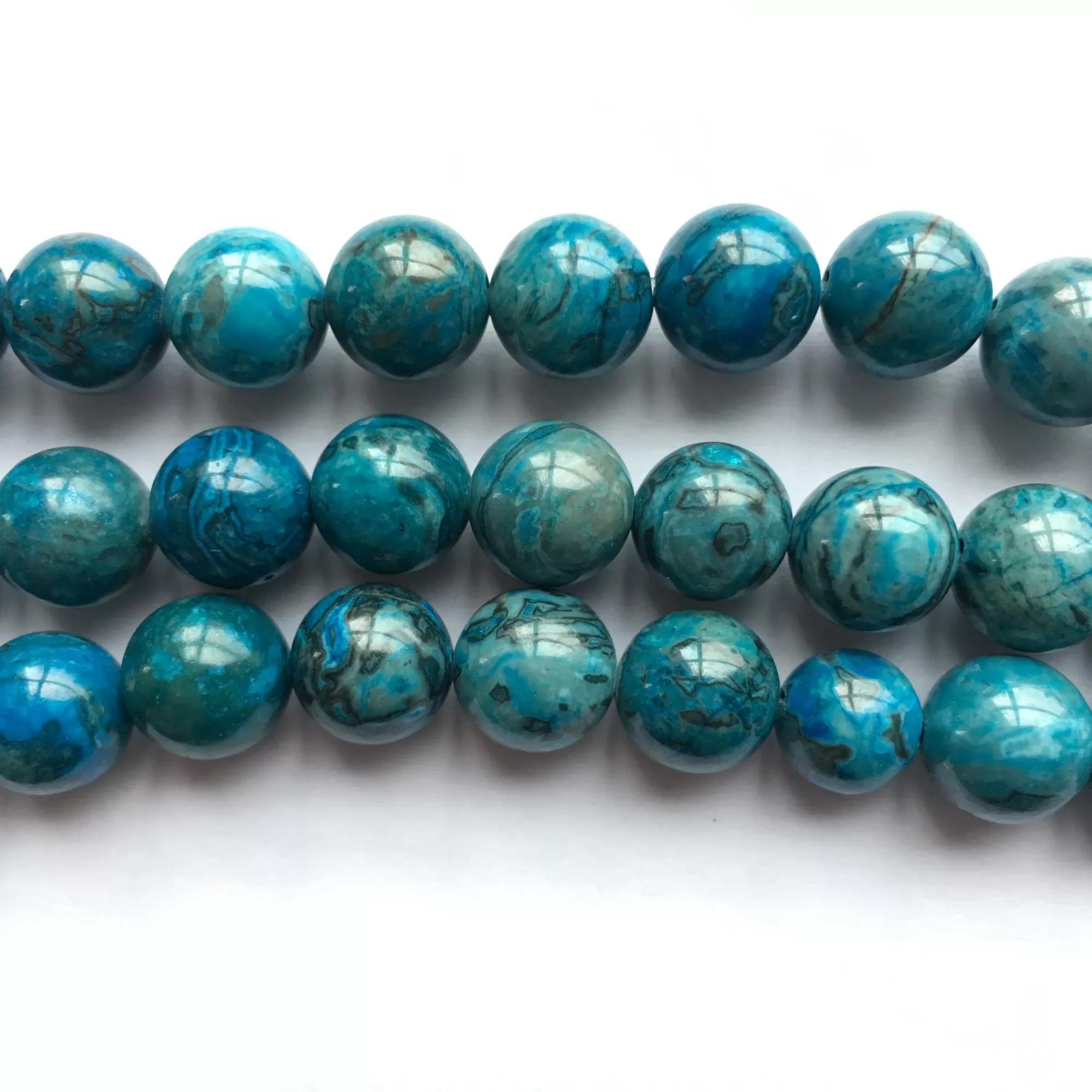 Blue Picasso Jasper, Plain Round, Approx 4mm-12mm, Approx 380mm