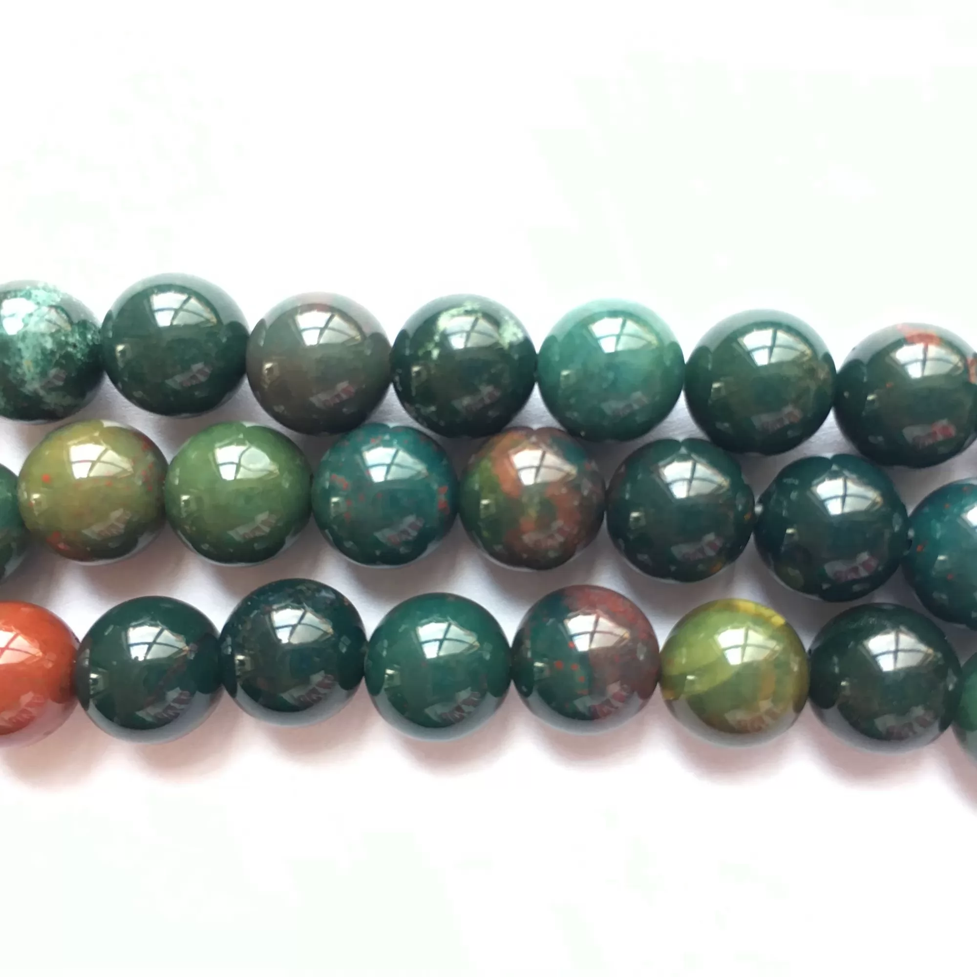 Blood Stone, Plain Round, Approx 4mm-12mm, Approx 380mm
