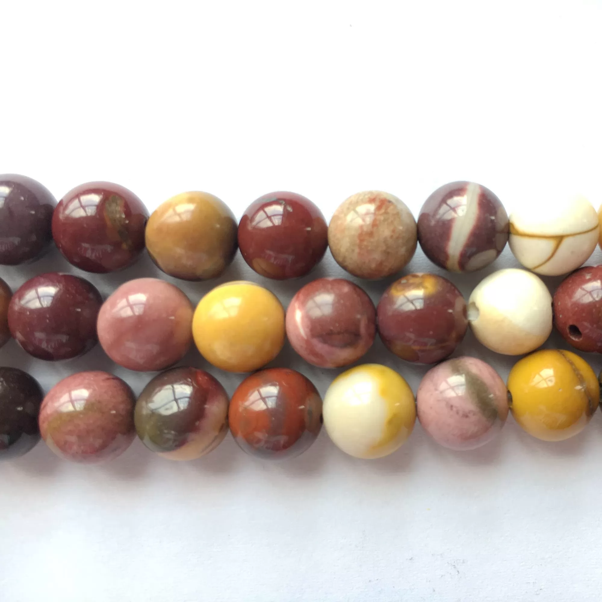 Mookaite, Plain Round, Approx 4mm-12mm, Approx 380mm