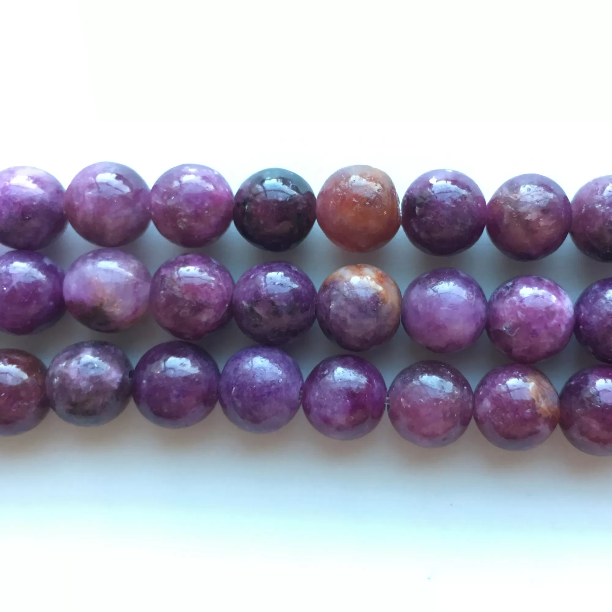 Lepidolite Dyed, Plain Round, Approx 4mm-12mm, Approx 380mm