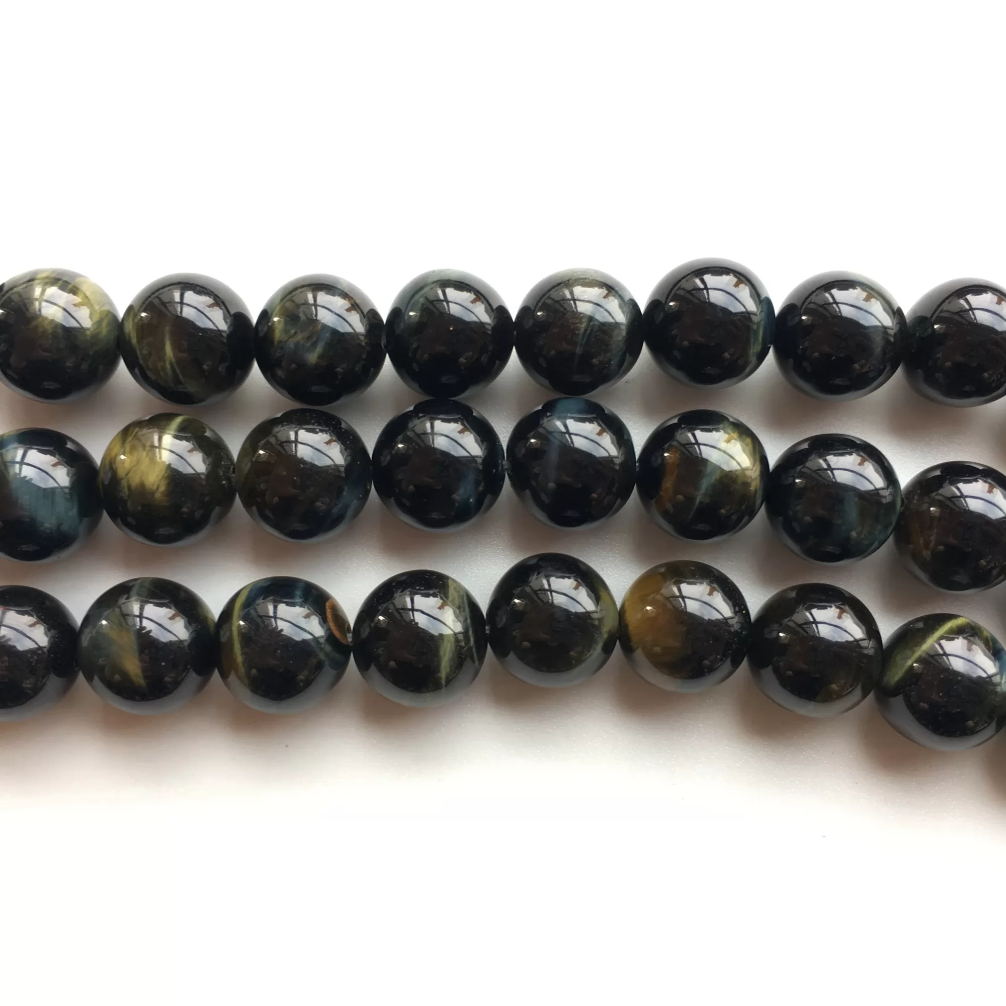 Blue Tiger Eye, Plain Round, Approx 4mm-12mm, Approx 380mm