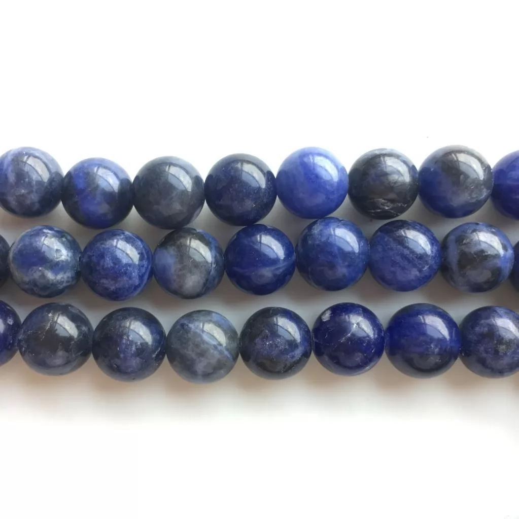 Sodalite, Plain Round, Approx 4mm-12mm, Approx 380mm