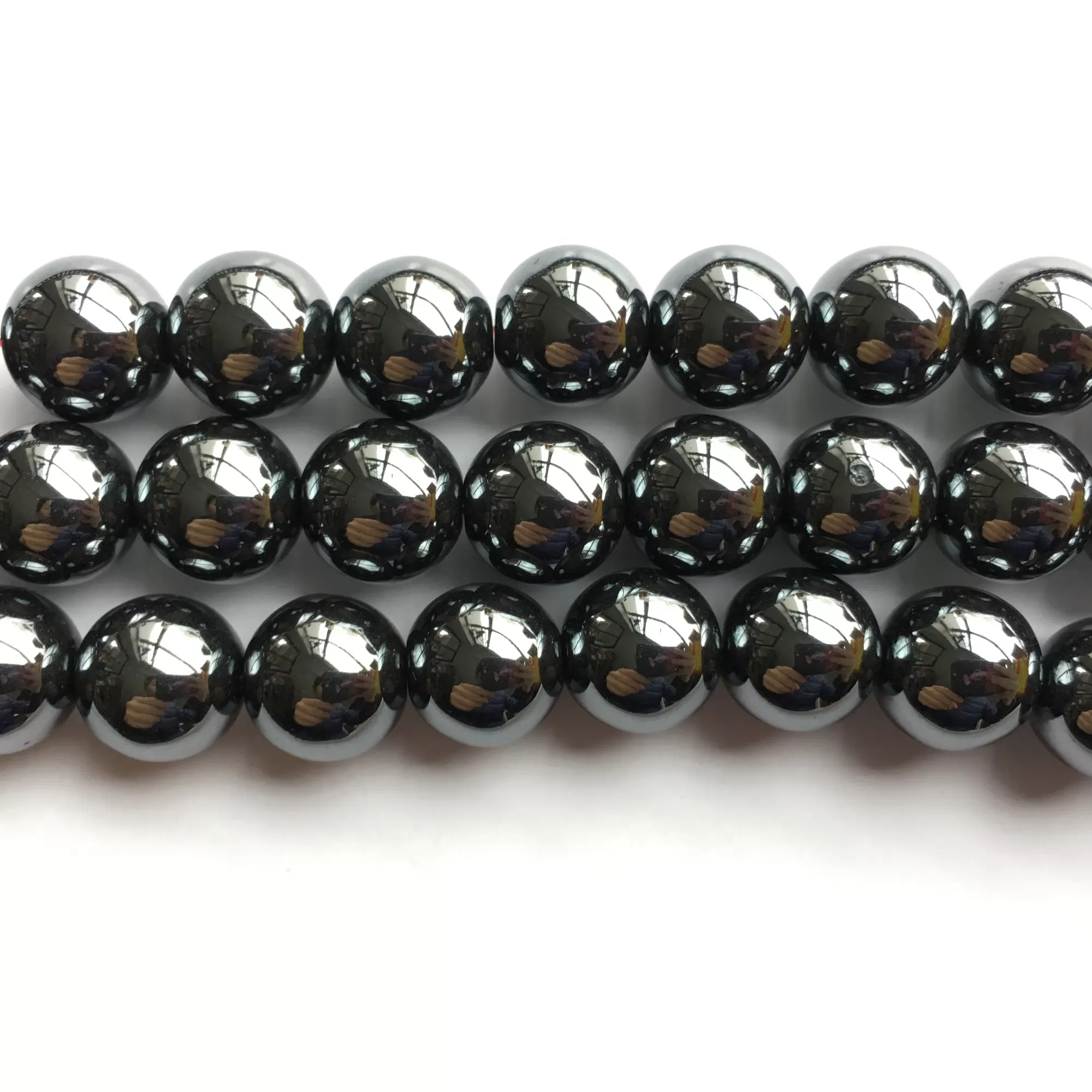 Original Hematite, Plain Round, Approx 4mm-12mm, Approx 380mm