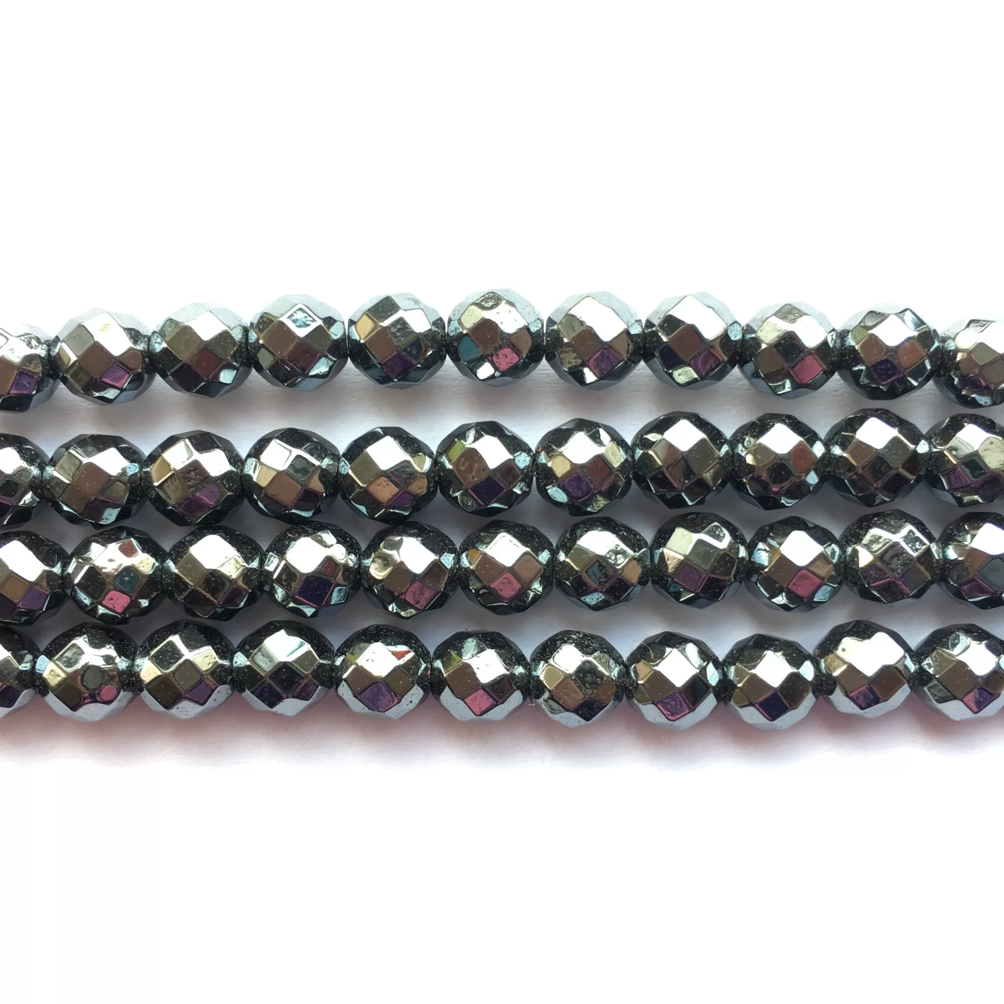 Original Hematite, Faceted Round, Approx 4mm-12mm, Approx 380mm