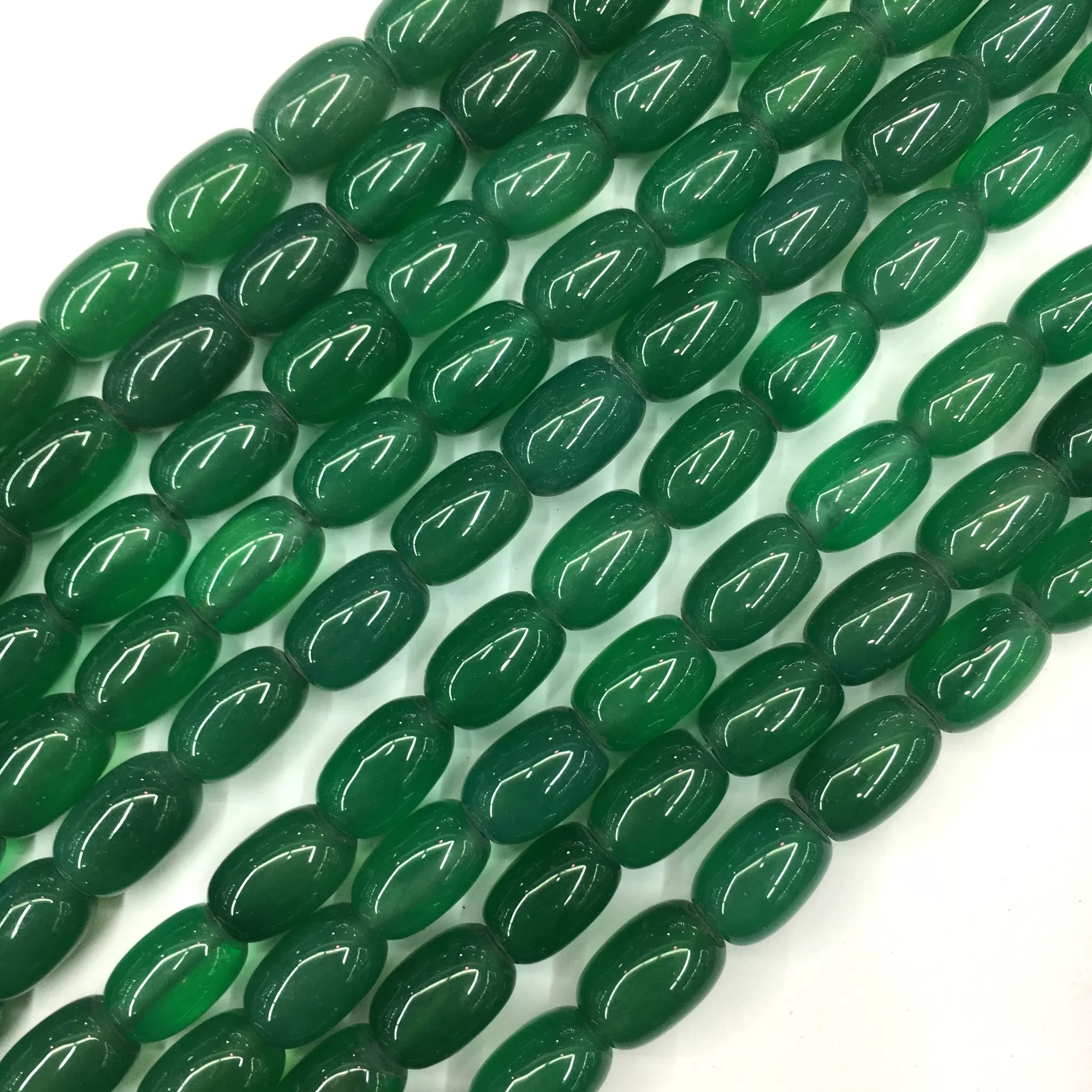 Green Agate, Rice, Approx 380mm