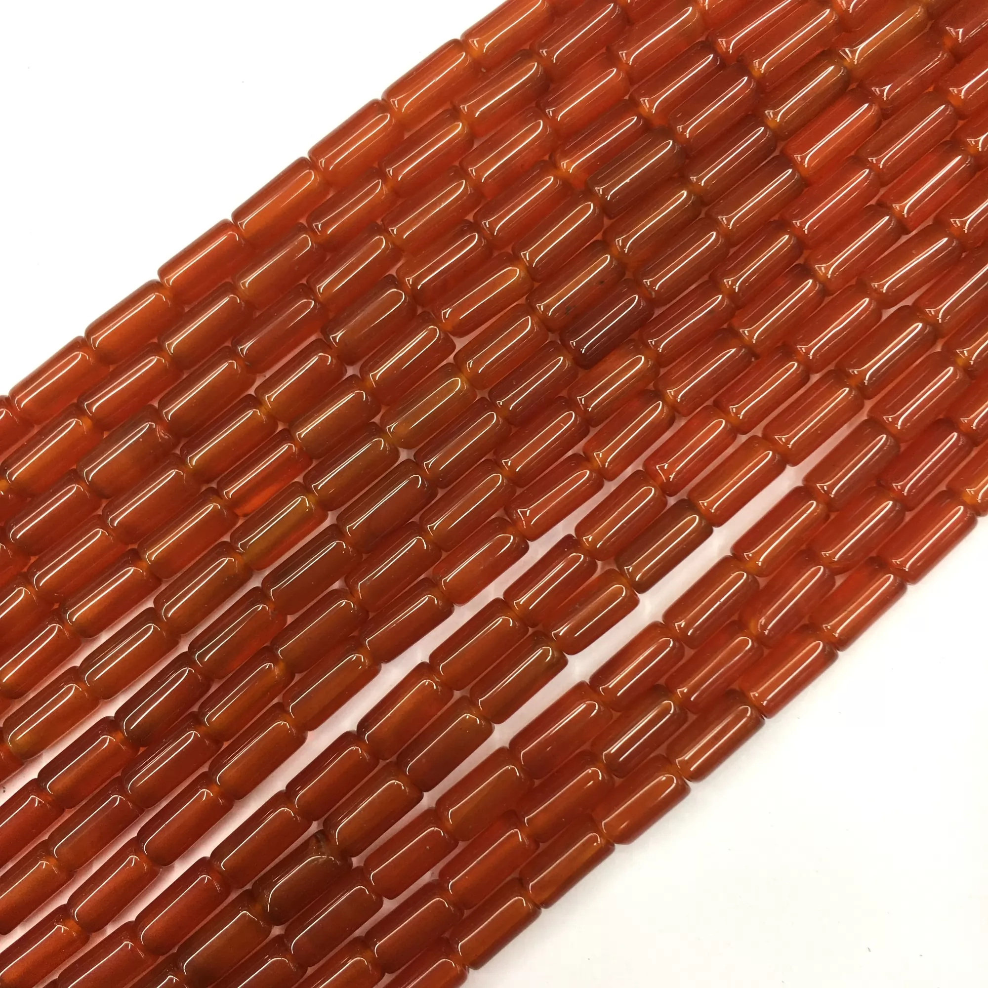 Red Agate, Tube, Approx 380mm
