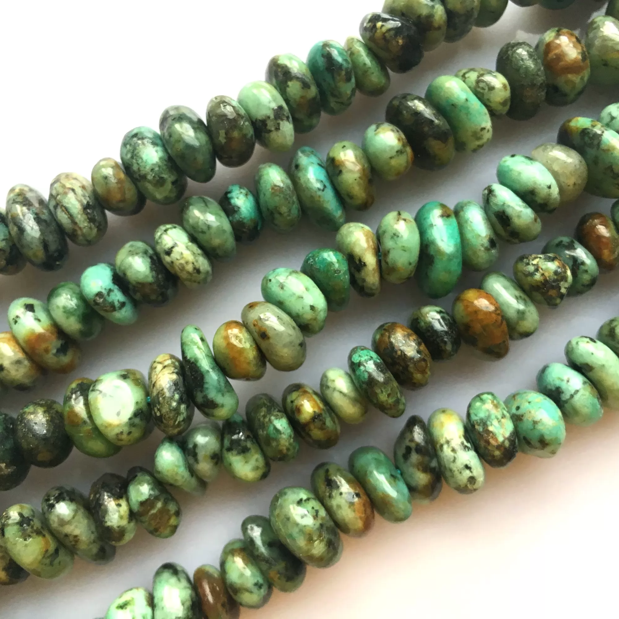 African Turquoise, Chunky Chips, Approx 8-15mm, Approx 380mm