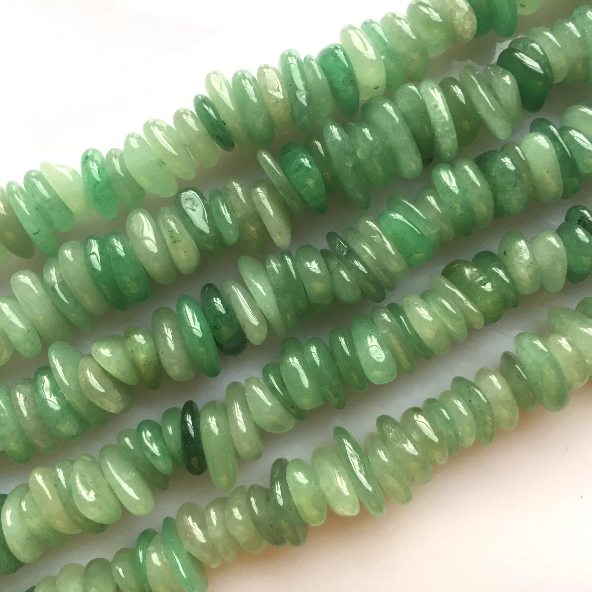 Green Aventurine, Chunky Chips, Approx 8-15mm, Approx 380mm