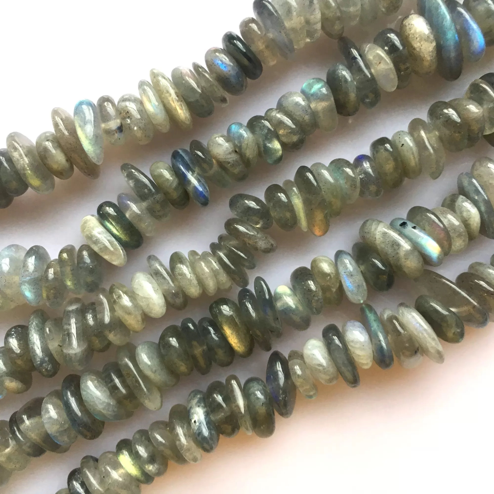 Labradorite, Chunky Chips, Approx 8-15mm, Approx 380mm
