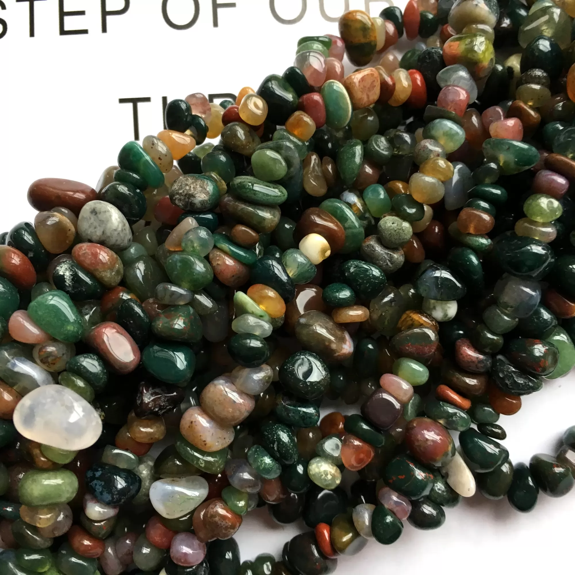 Fancy Jasper, Chips, Approx 5-8mm, Approx 32''