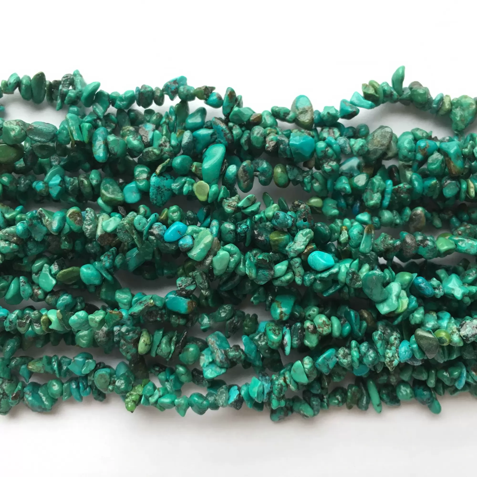 Natural Turquoise, Chips, Approx 3-5mm, Approx 32''